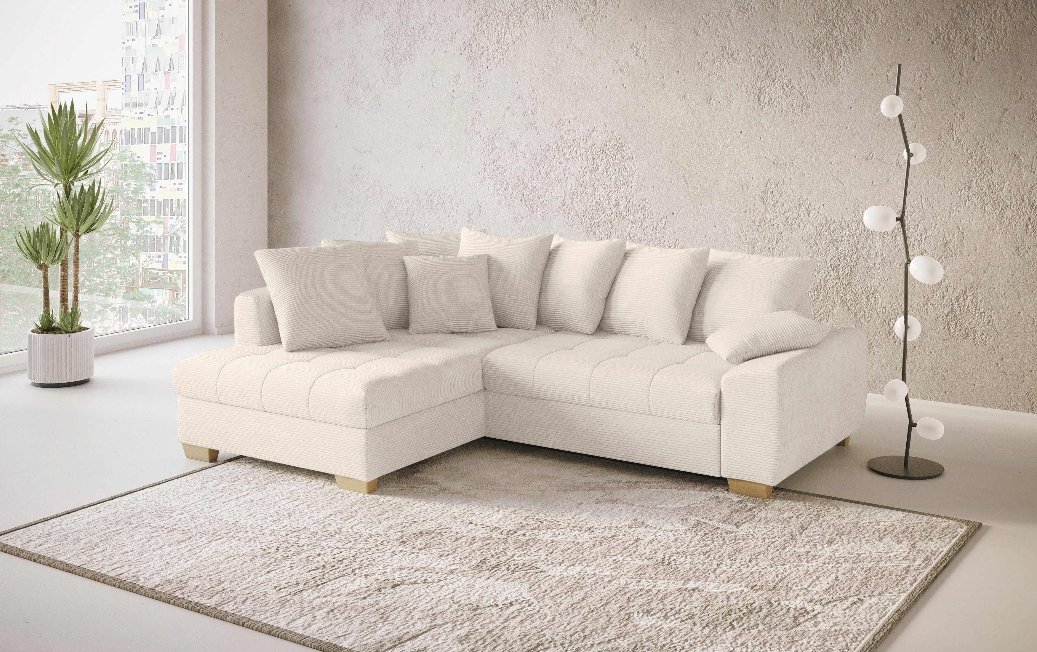Mr. Couch Ecksofa "Nikita II, L-Form", Wahlweise mit Bettfunktion, Bettkast günstig online kaufen