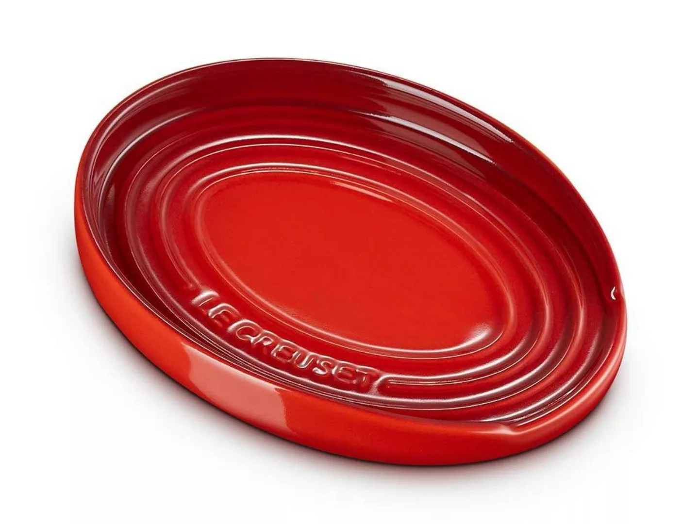 Le Creuset Kochlöffelablage Oval Kochlöffelhalter Steinzeug Kirschrot günstig online kaufen