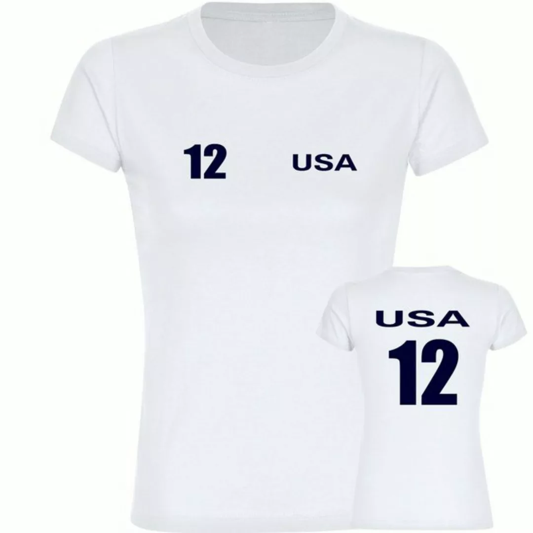 multifanshop T-Shirt Damen USA - Trikot 12 - Frauen günstig online kaufen