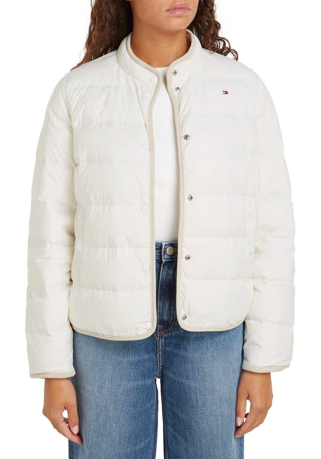 Tommy Hilfiger Steppjacke "LW DOWN COLLARLESS JACKET", mit leichter Wattier günstig online kaufen