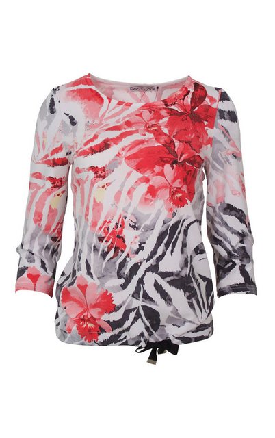 Passioni 3/4-Arm-Shirt Sommerpullover mit einem floralen Allover-Print und günstig online kaufen