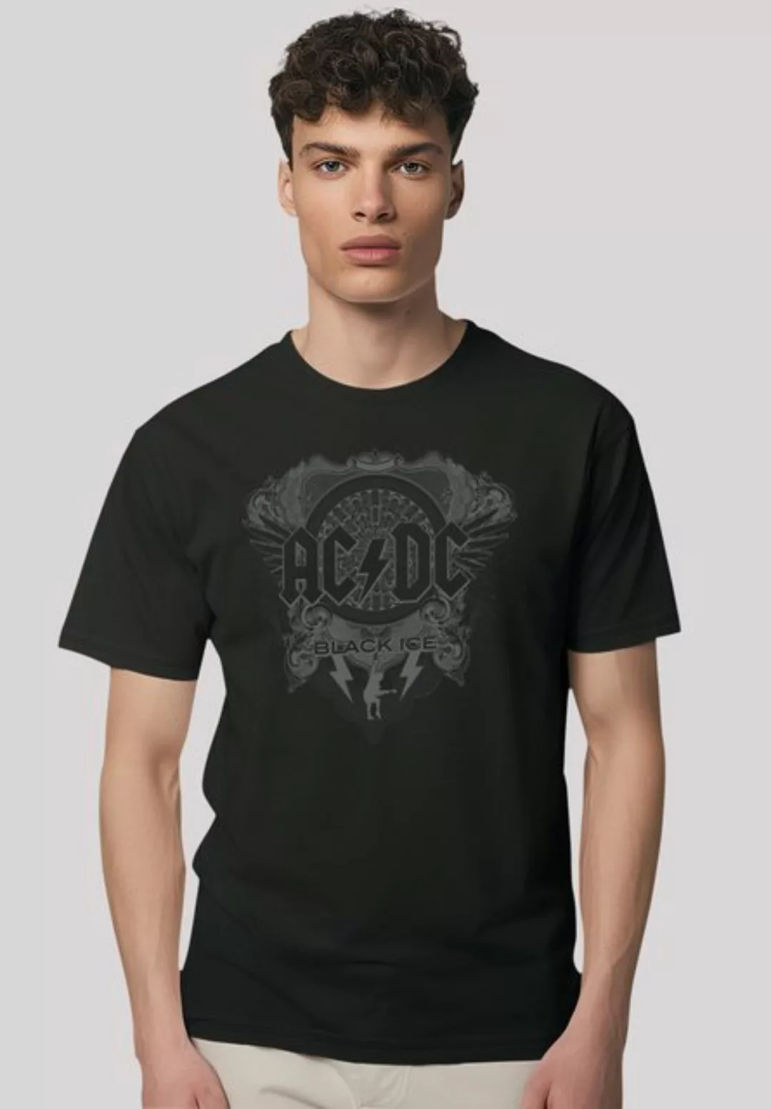 F4NT4STIC T-Shirt AC/DC Rock Musik Band Black Ice Premium Qualität günstig online kaufen