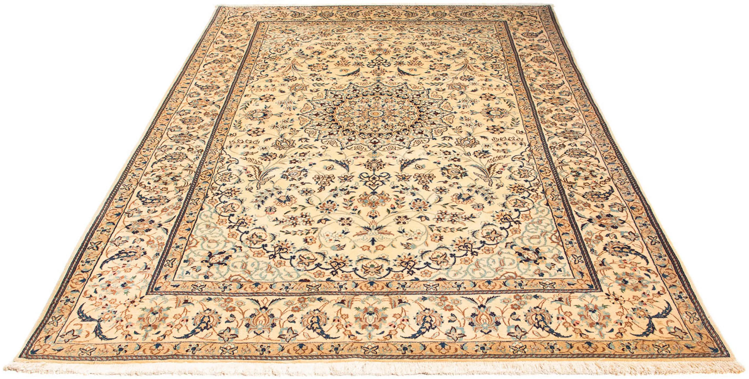 morgenland Orientteppich »Perser - Nain - Royal - 248 x 165 cm - beige«, re günstig online kaufen