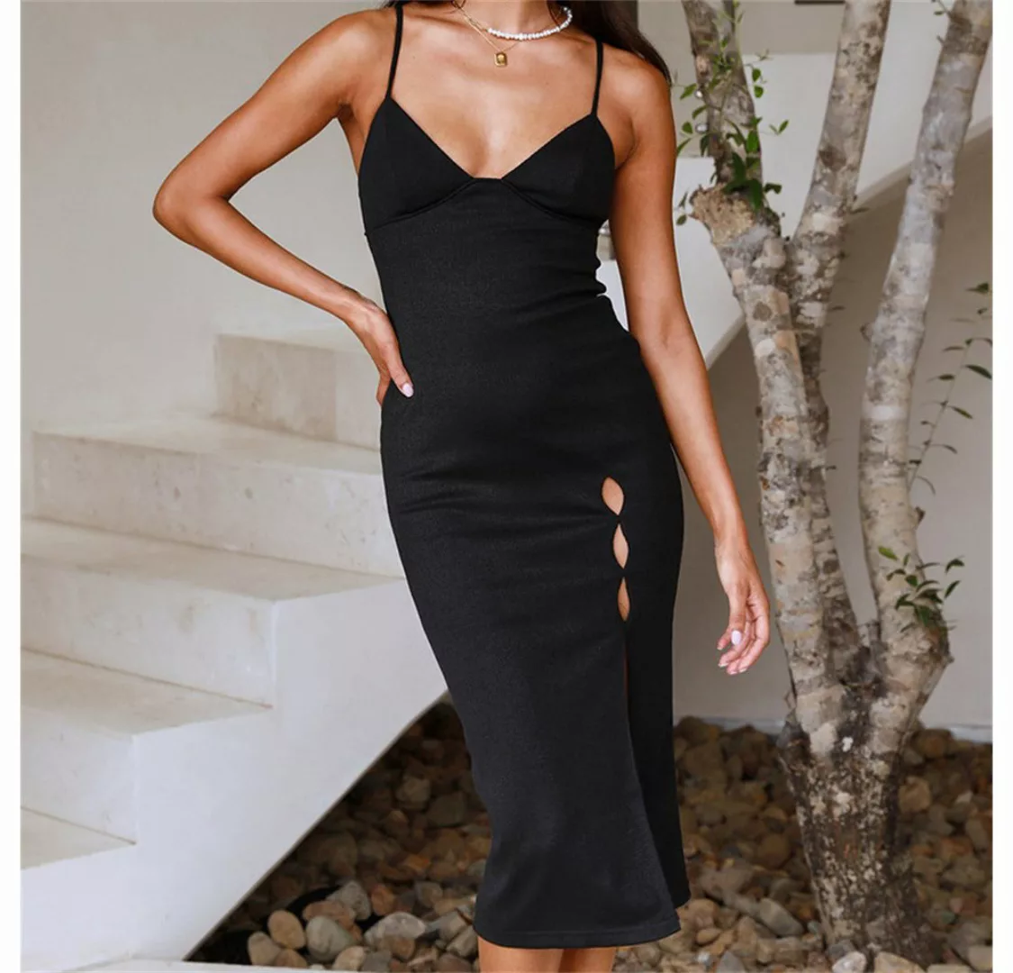 RUZU UG Dirndl Sexy Strapskleid Trägerkleid rückenfreies Kleid modischer la günstig online kaufen