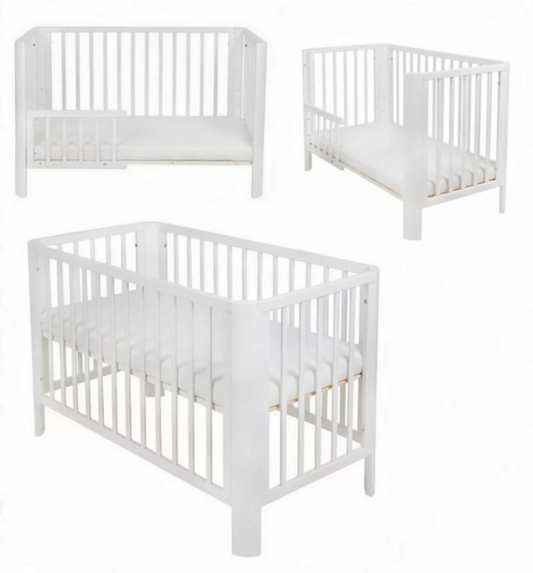 Babyhafen Kinderbett Gitterbett Adam Rausfallschutz 60x120, mit/ohne Matrat günstig online kaufen