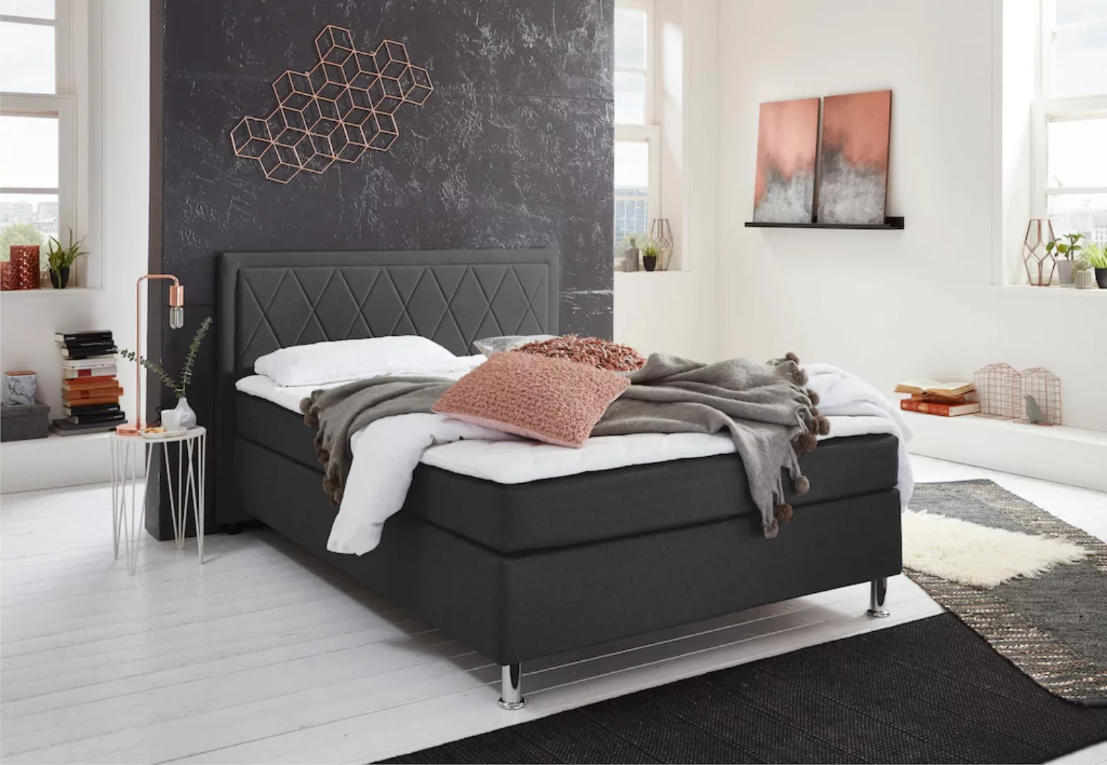 ATLANTIC home collection Boxbett "Helen", Tonnentaschenfederkern-Matratze u günstig online kaufen