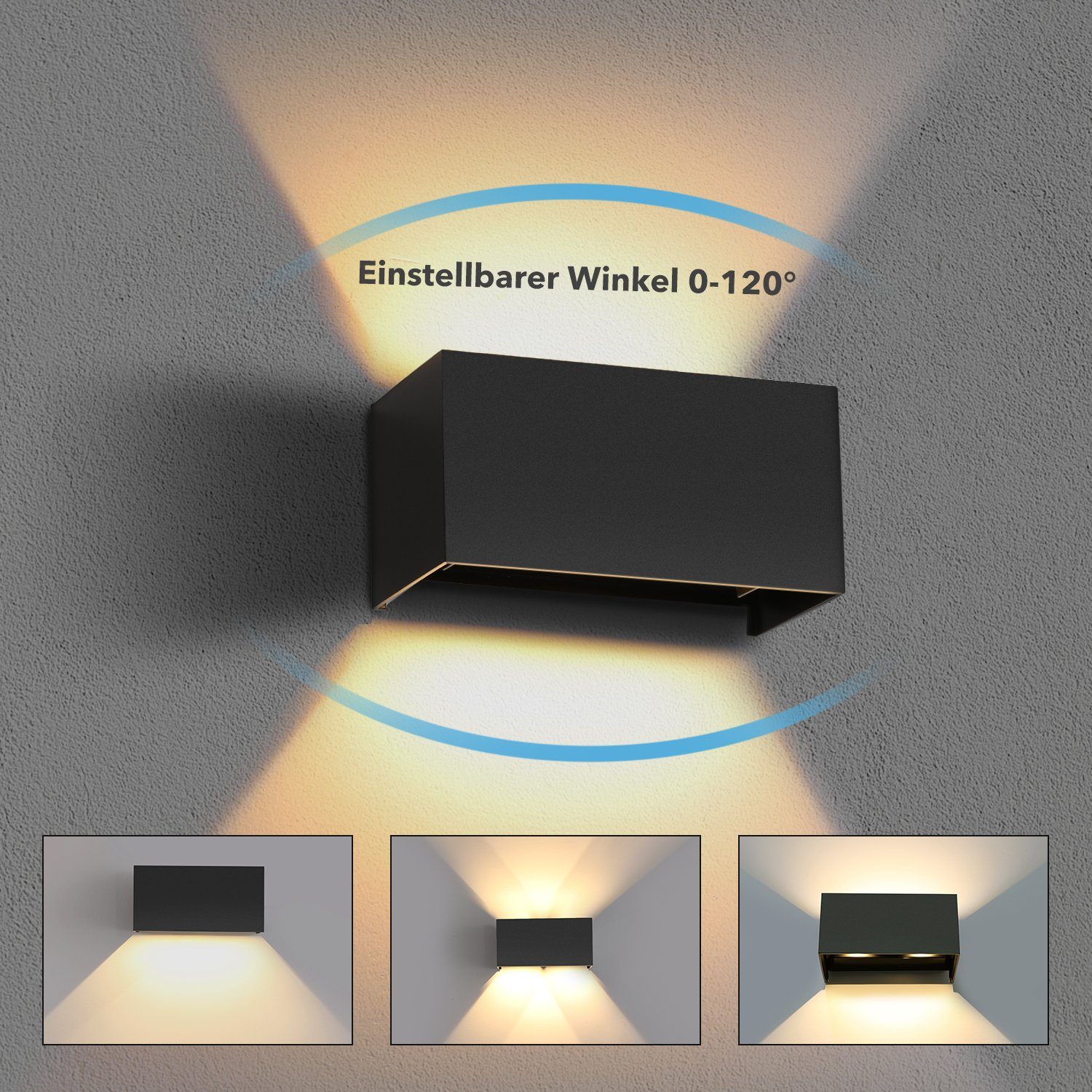 oyajia Wandleuchte LED Wandleuchte mit wechselbarem günstig online kaufen