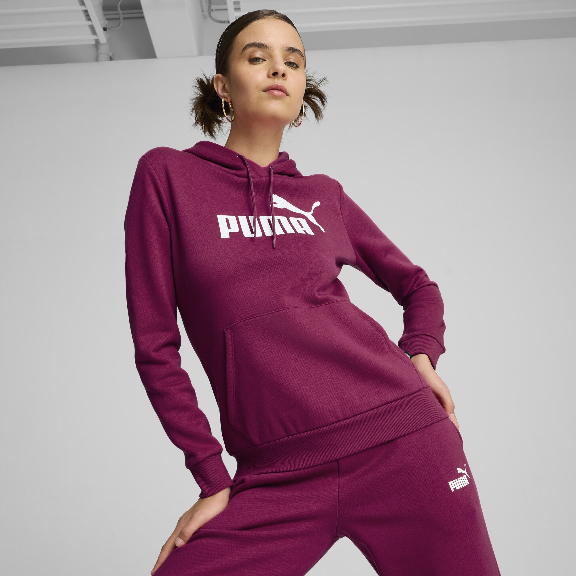 PUMA Hoodie "Essentials Logo FL Hoodie Damen" günstig online kaufen