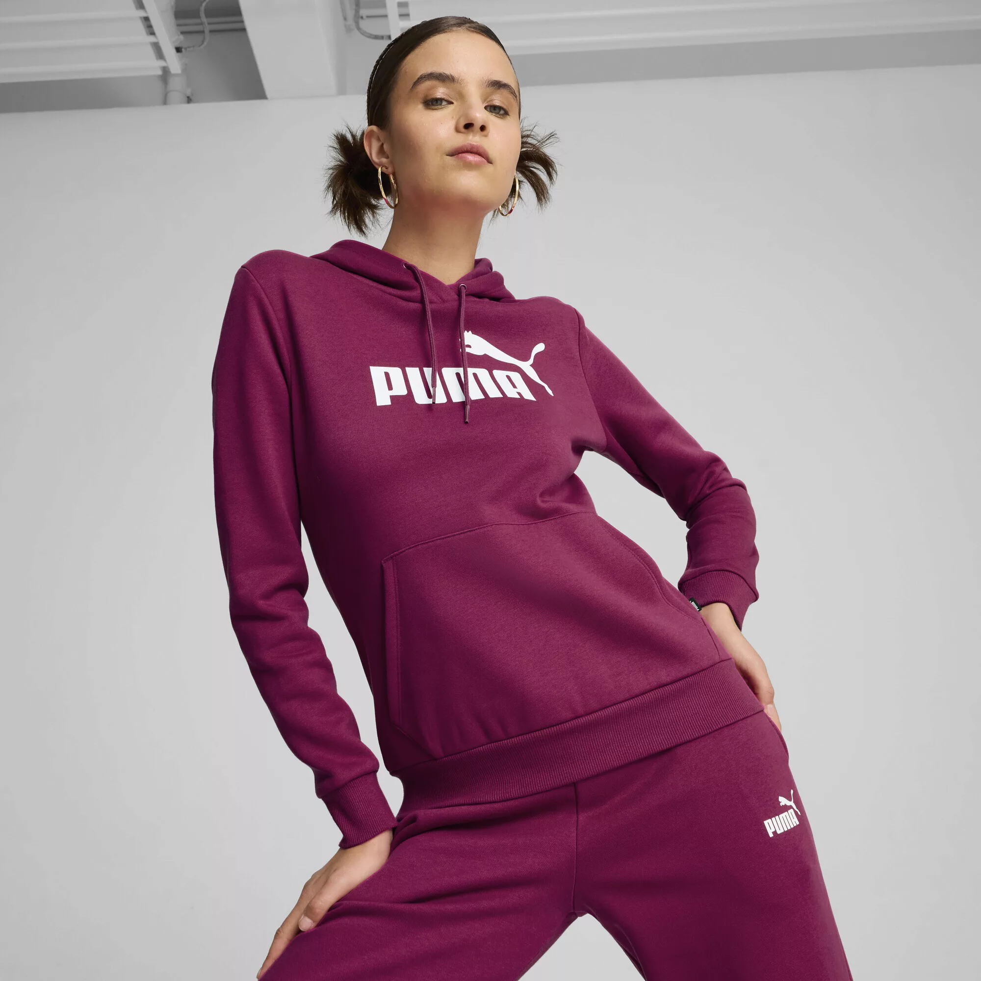 PUMA Hoodie "Essentials Logo FL Hoodie Damen" günstig online kaufen