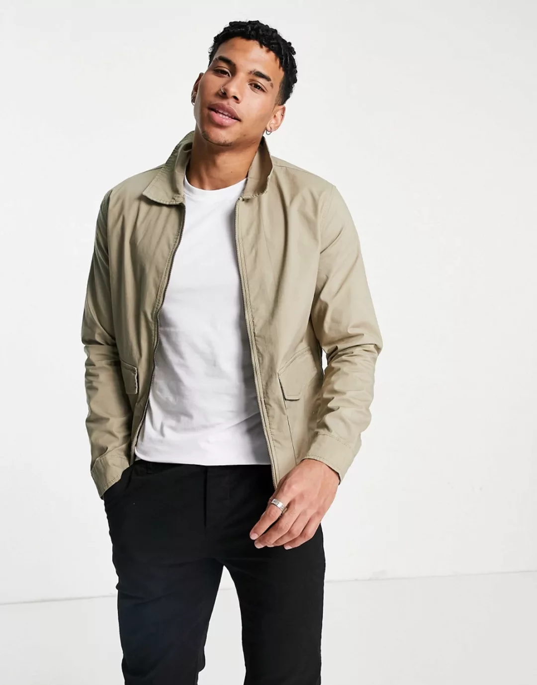 Selected Homme – Elegante Jacke aus Bio-Baumwolle in Beige, Kombiteil-Neutr günstig online kaufen