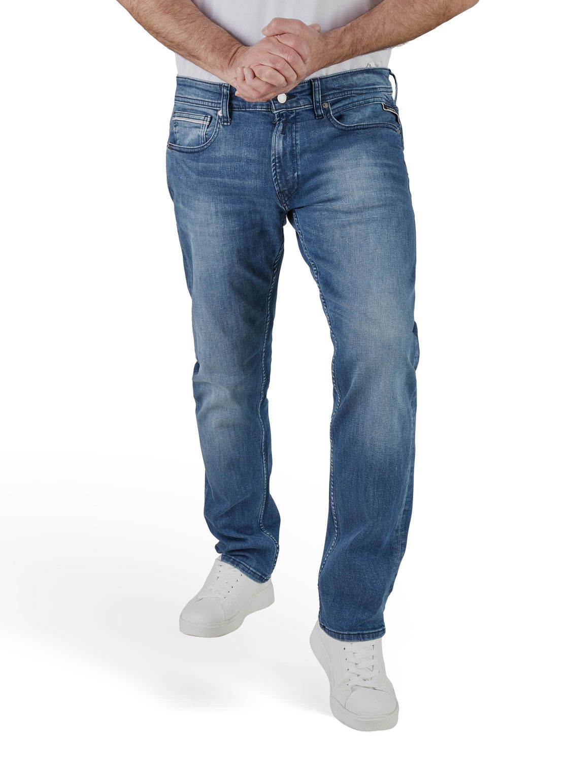 Replay Jeans Herren Stretch Straight Fit Grover günstig online kaufen