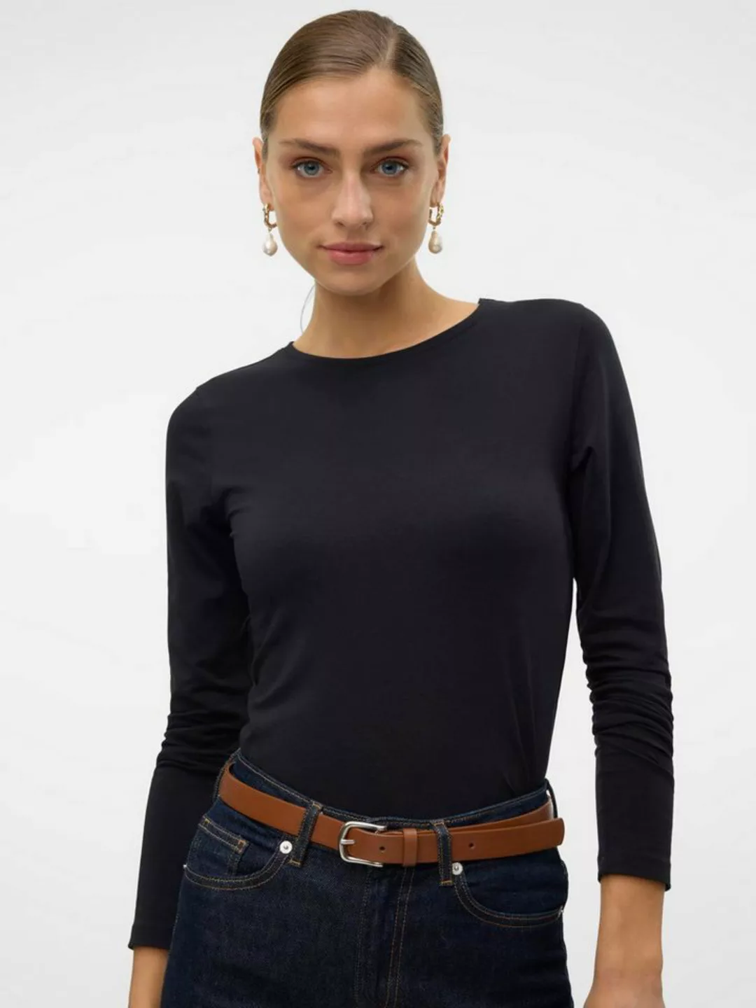 Vero Moda Langarmshirt VMLULU LS O-NECK TOP JRS GA NOOS günstig online kaufen