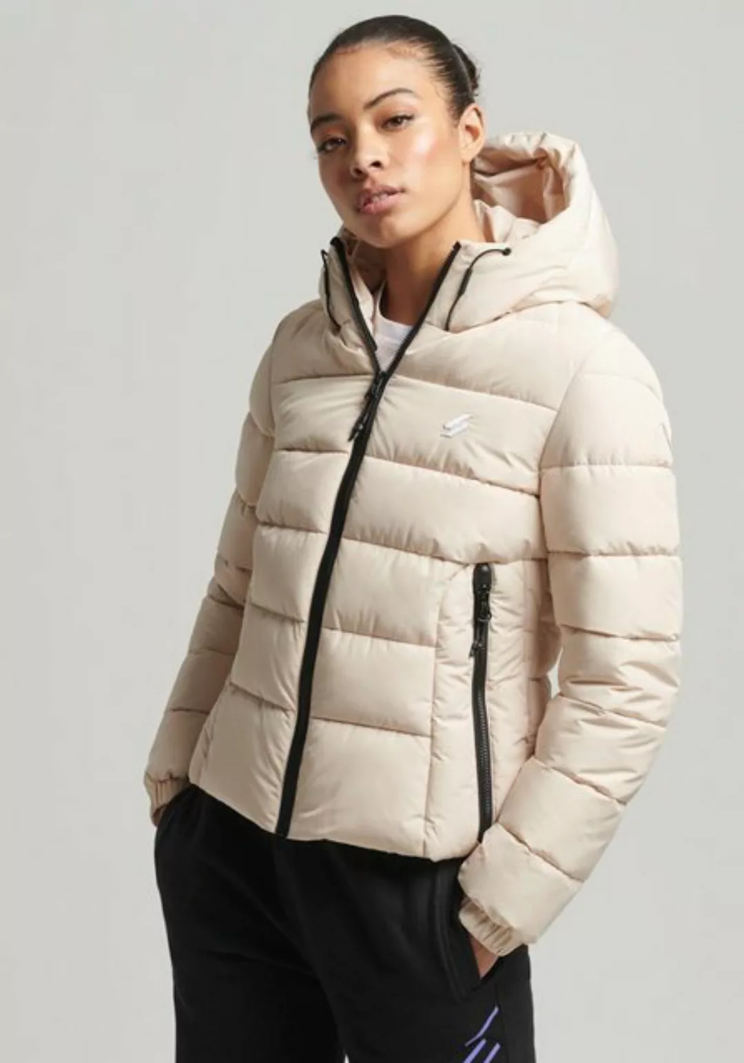 Superdry Steppjacke HOODED SPIRIT SPORTS PUFFER aus wasserabweisendem Mater günstig online kaufen