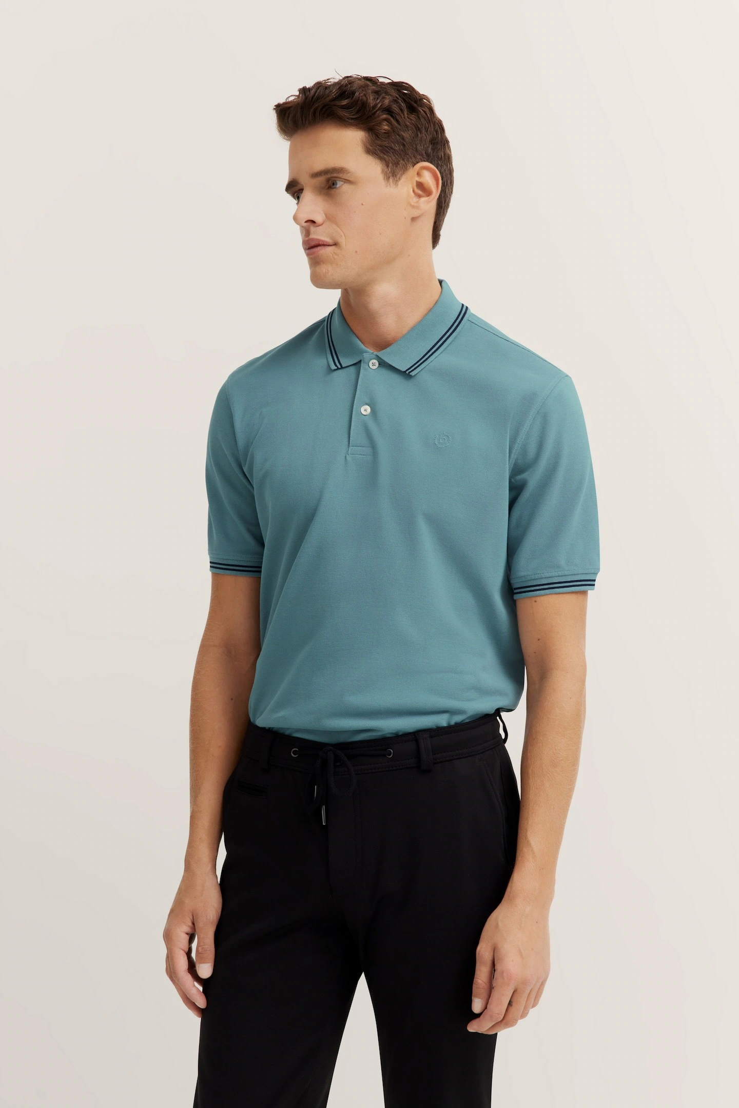 bugatti Poloshirt, mit Kontraststreifen und Bruststickerei günstig online kaufen