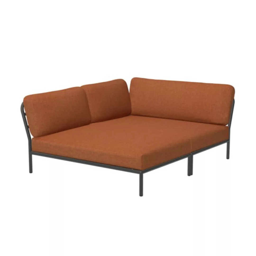LEVEL Outdoor Eck-Sofa Lounge-Modul 5 Rost Dunkelgrau Links günstig online kaufen