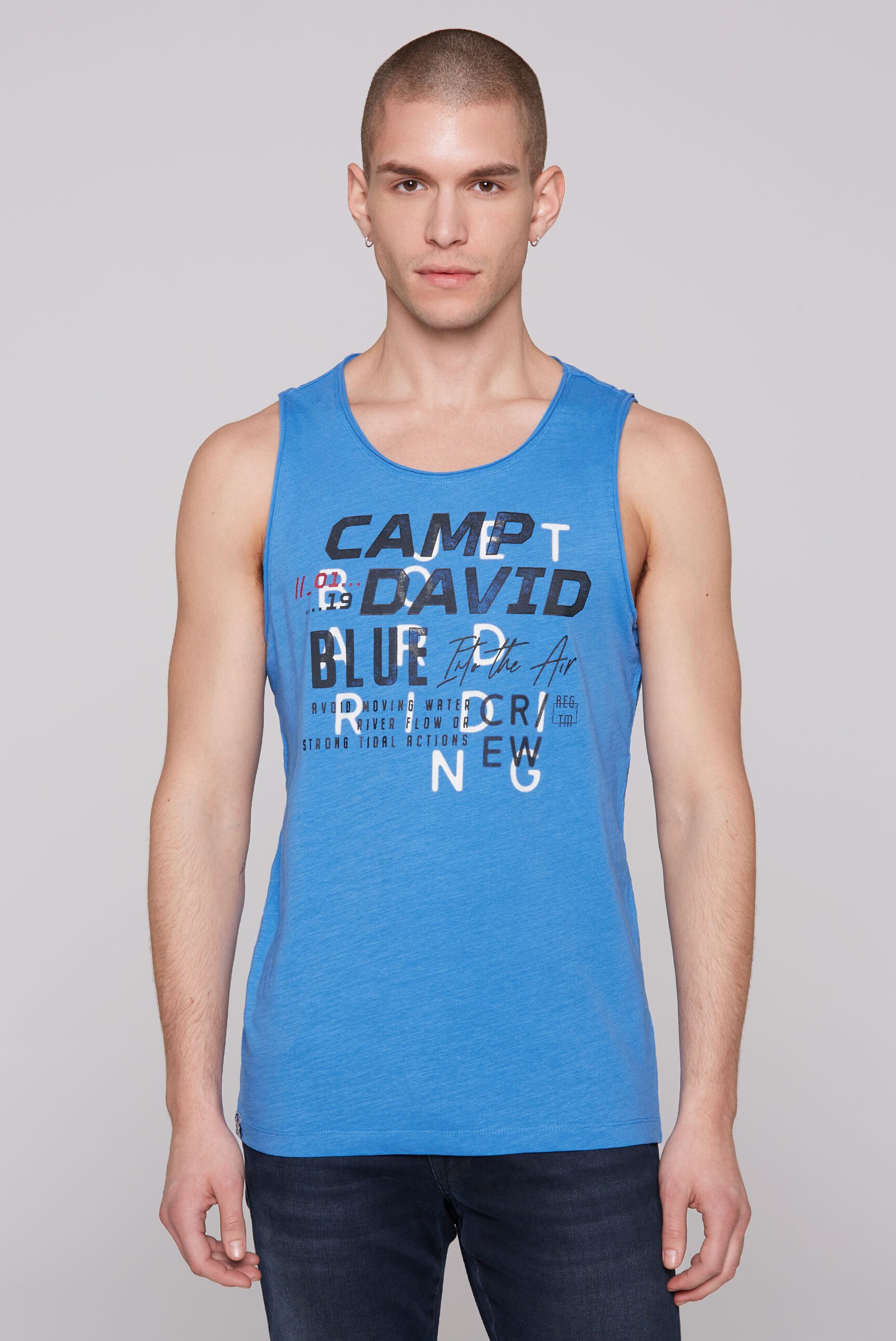 CAMP DAVID Tanktop, mit offenen Kanten an den Ausschnitten günstig online kaufen