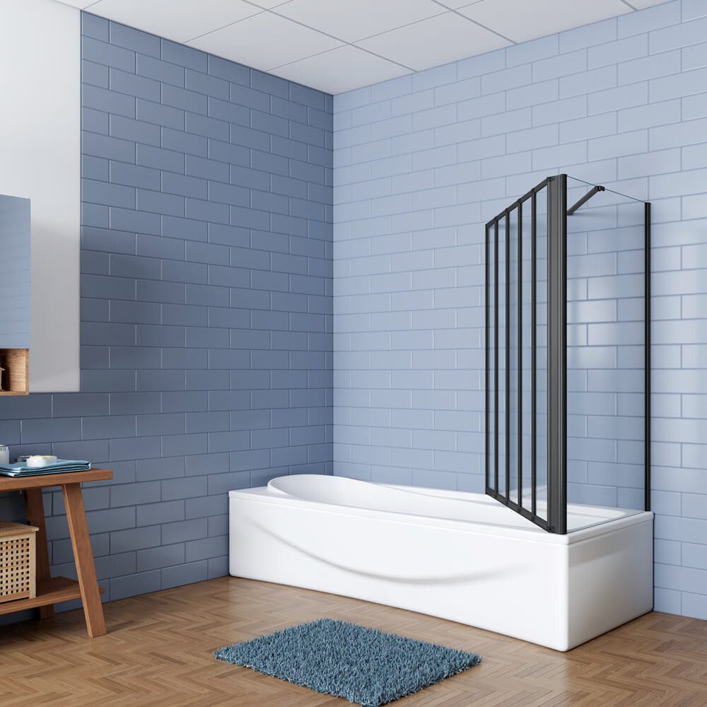 duschspa Badewannenaufsatz 4mm ESG 5-teiltig Faltwand günstig online kaufen