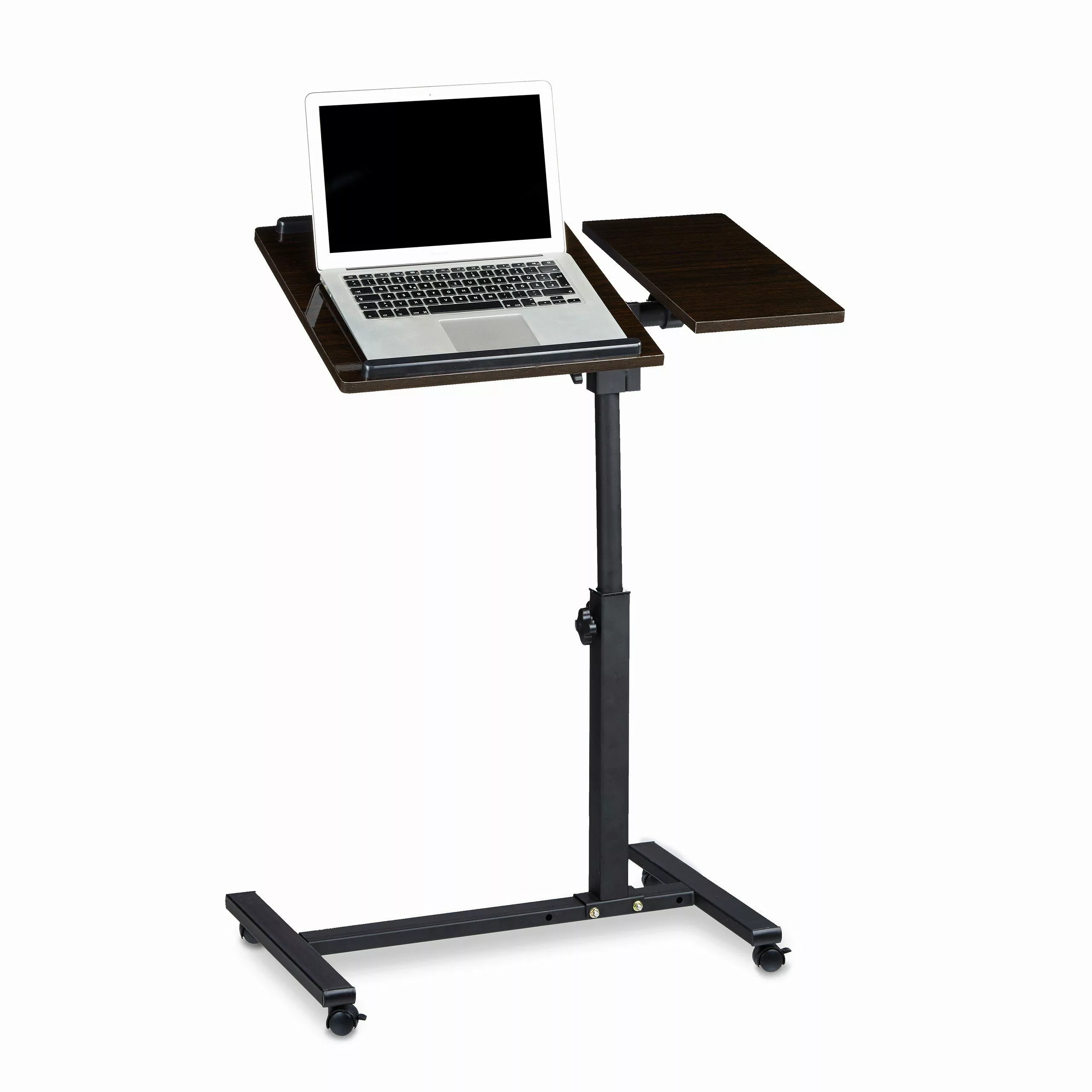 relaxdays Laptoptisch mit verstellbarem Mauspad, Schwarz günstig online kaufen