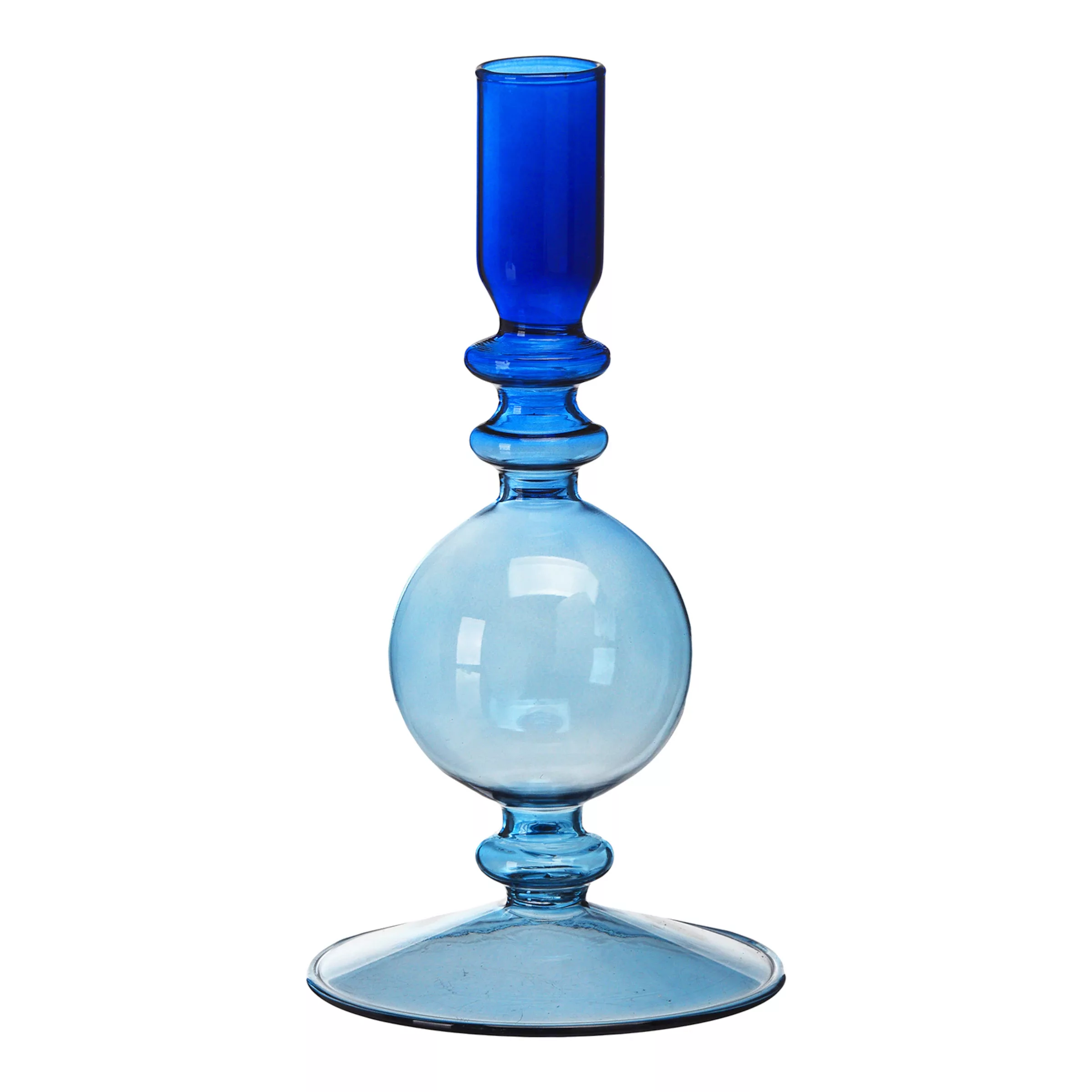 Stabkerzenhalter GLASSBUBBLE ca.9x, blau günstig online kaufen