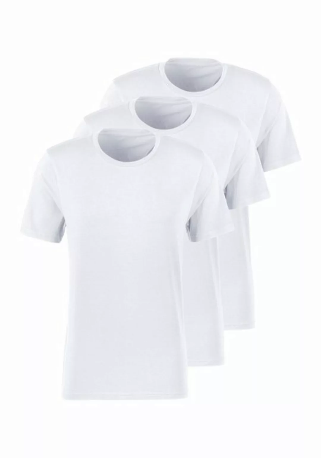 Bruno Banani T-Shirt (Packung, 3-tlg) mit Rundhals-Ausschnitt günstig online kaufen