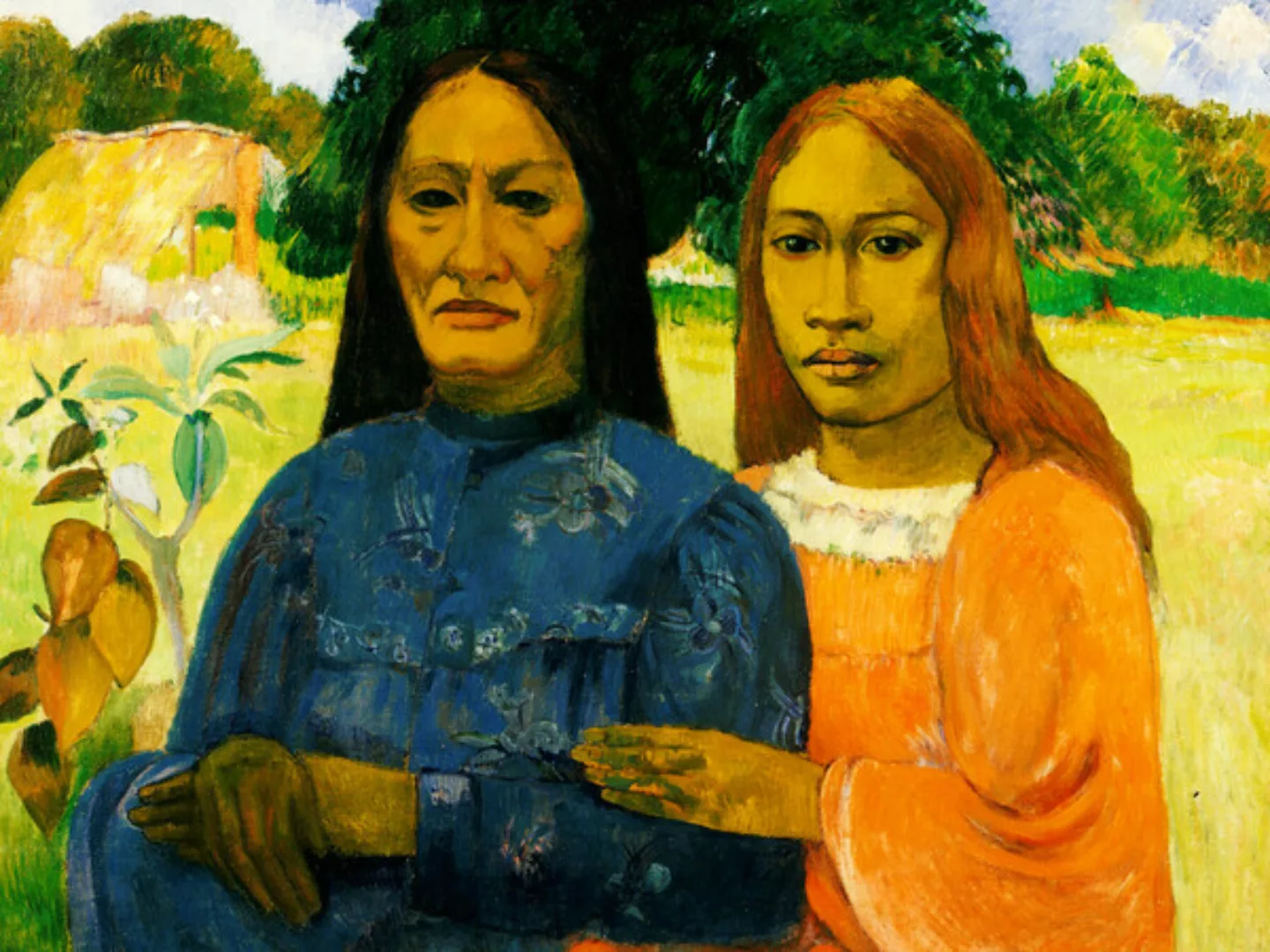 Poster / Leinwandbild - Two Women Von Paul Gauguin günstig online kaufen