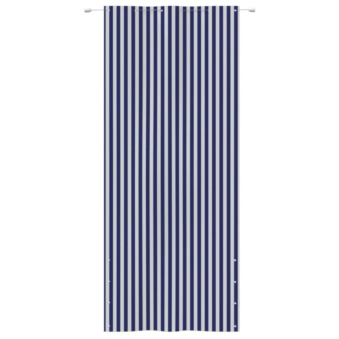 Vidaxl Balkon-sichtschutz Blau Und Weiß 120x240 Cm Oxford-gewebe günstig online kaufen