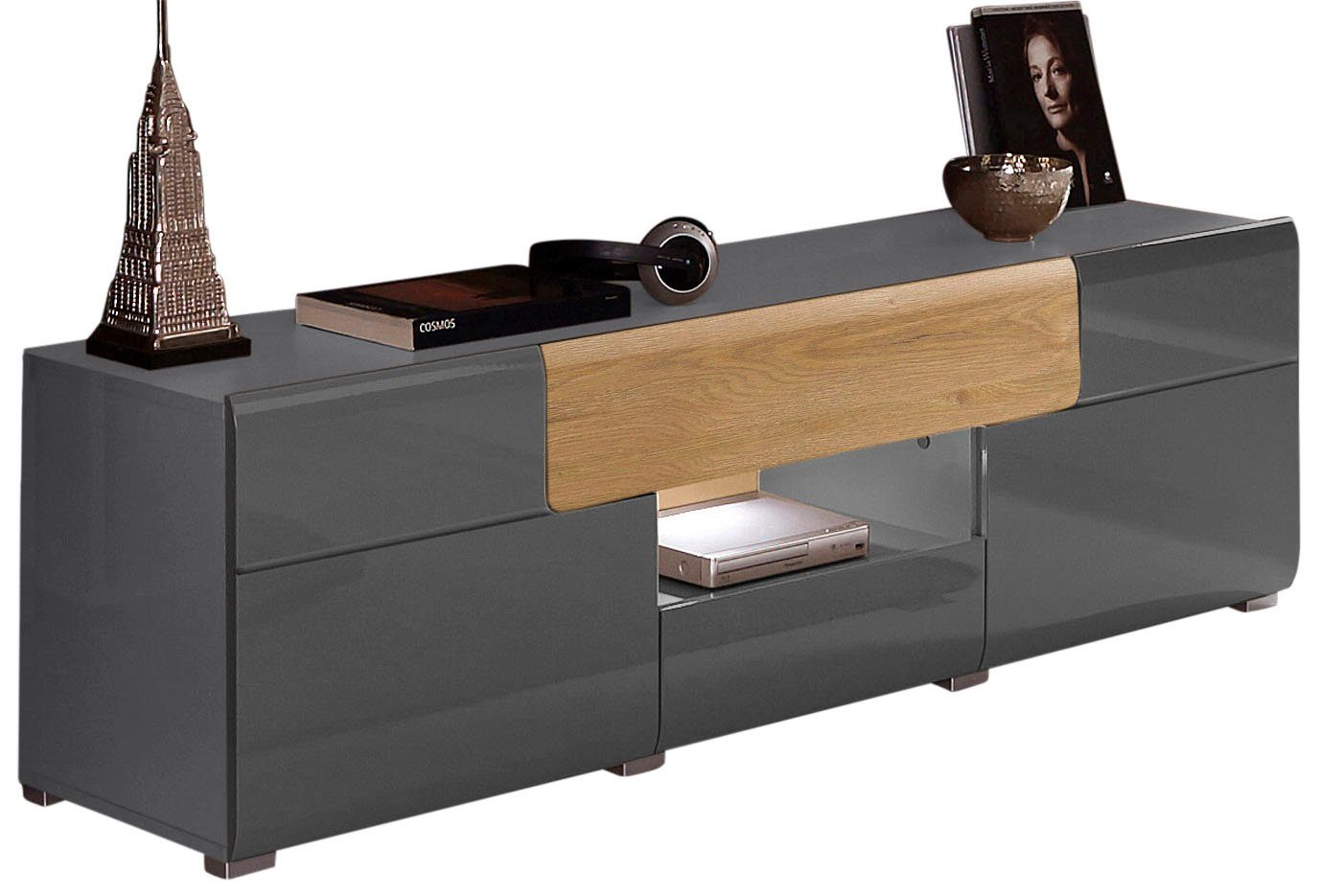 INOSIGN Lowboard "Toledo,Breite 159cm, trendige TV-Schrank mit dekorative F günstig online kaufen
