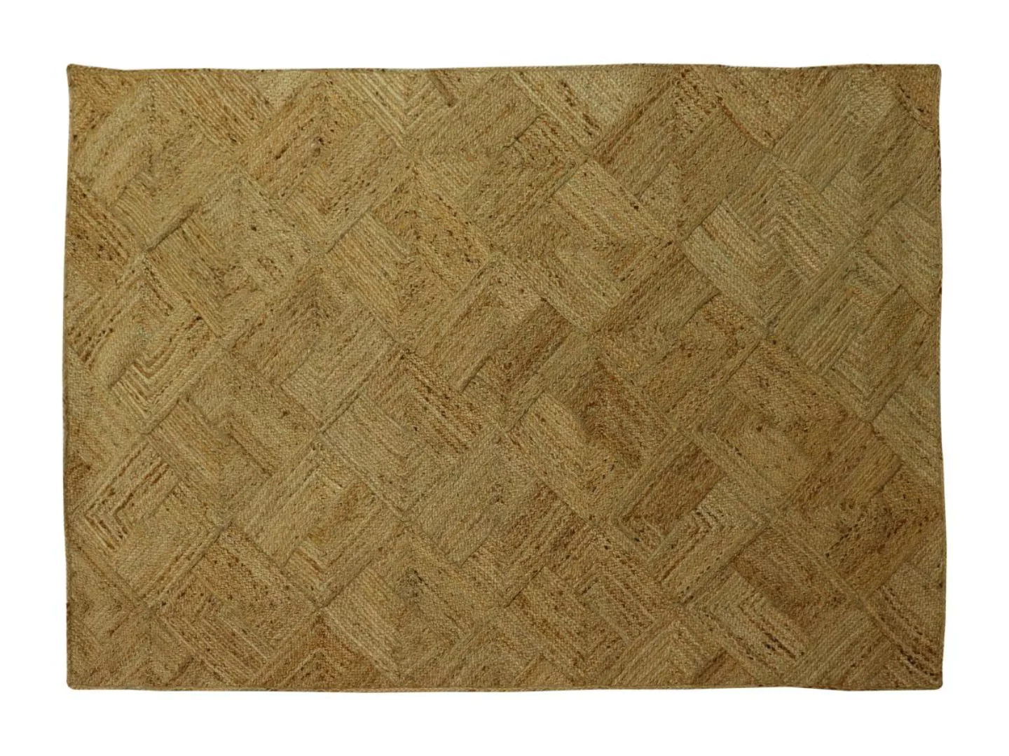 Teppich rechteckig - 100 % geflochtene Jute - 160 x 230 cm - Naturfarben - günstig online kaufen