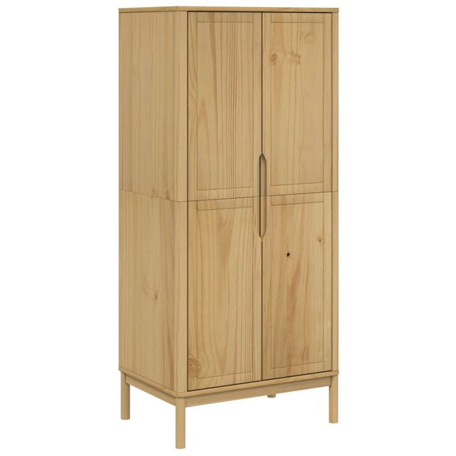 vidaXL Kleiderschrank Kleiderschrank FLORO Wachsbraun 77x53x171 cm Massivho günstig online kaufen