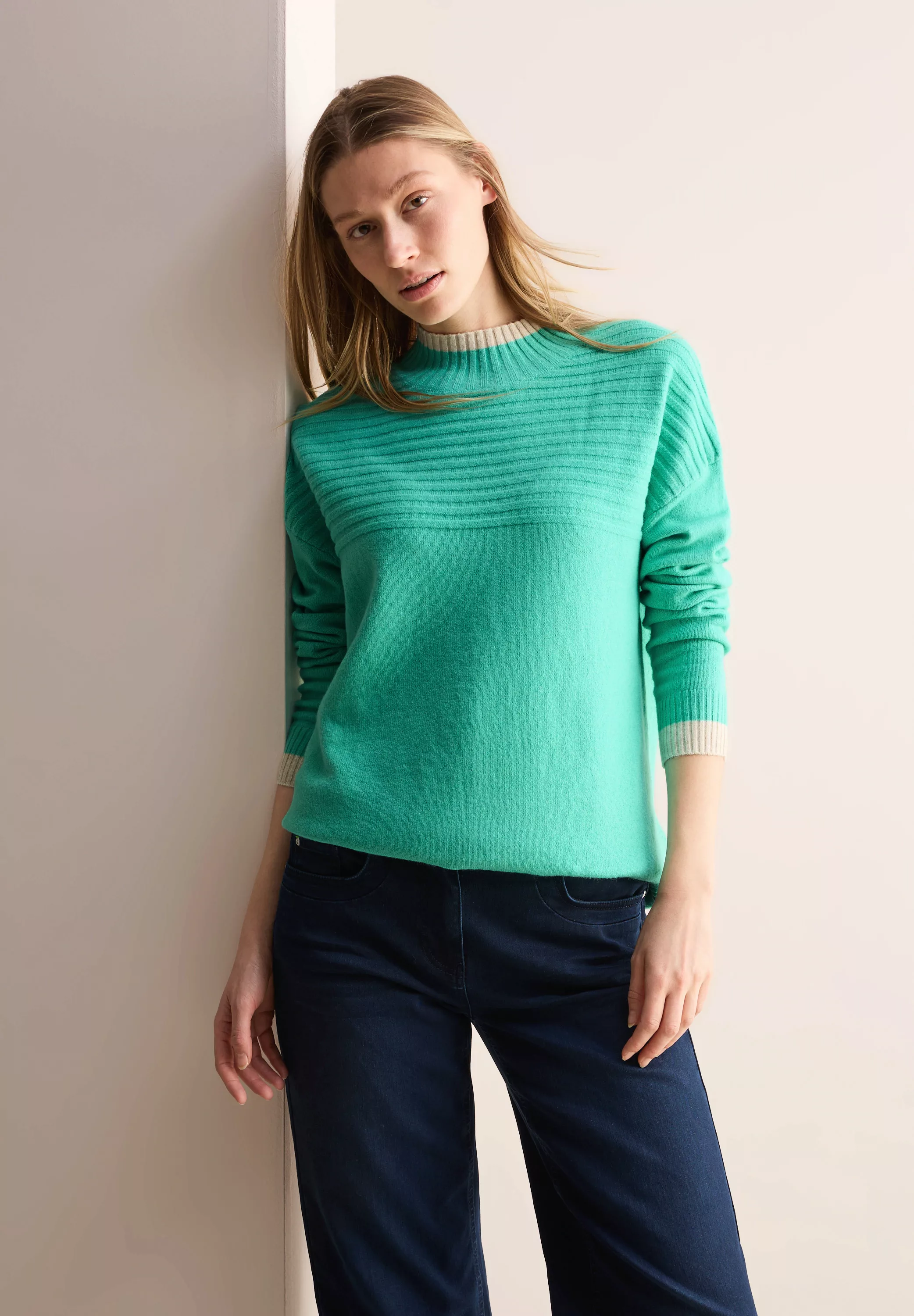 Cecil Strickpullover, aus reiner Baumwolle günstig online kaufen