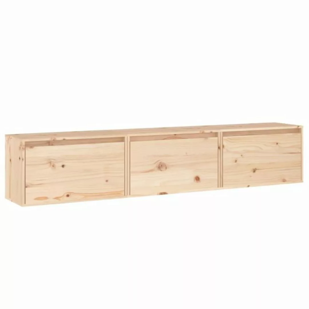 vidaXL TV-Schrank TV-Schränke 3 Stk Massivholz Kiefer Lowboard Lowboard günstig online kaufen