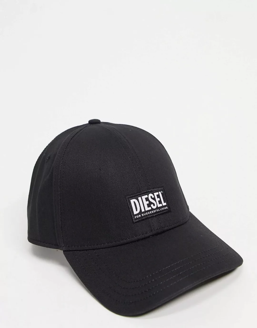 Diesel – Kappe in Schwarz mit zentralem Logo günstig online kaufen