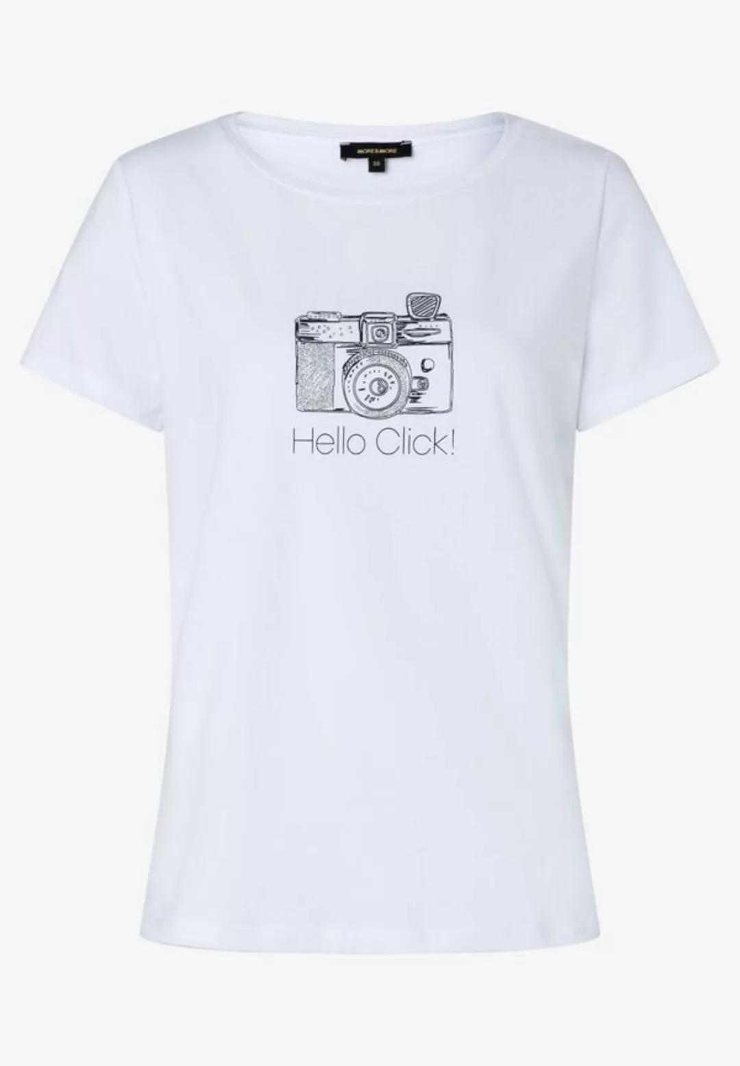 T-Shirt mit Frontprint, weiß, Frühjahrs-Kollektion günstig online kaufen