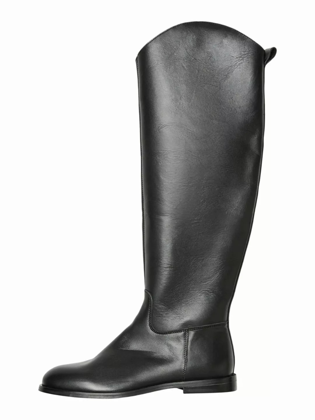 VERO MODA Long Shaft Leather Boots Damen Schwarz günstig online kaufen
