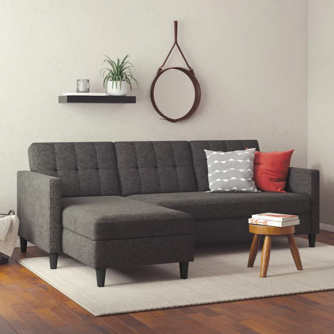 Dorel Home Ecksofa "Hartford II", mit Bettfunktion und Stauraum, Recamiere günstig online kaufen