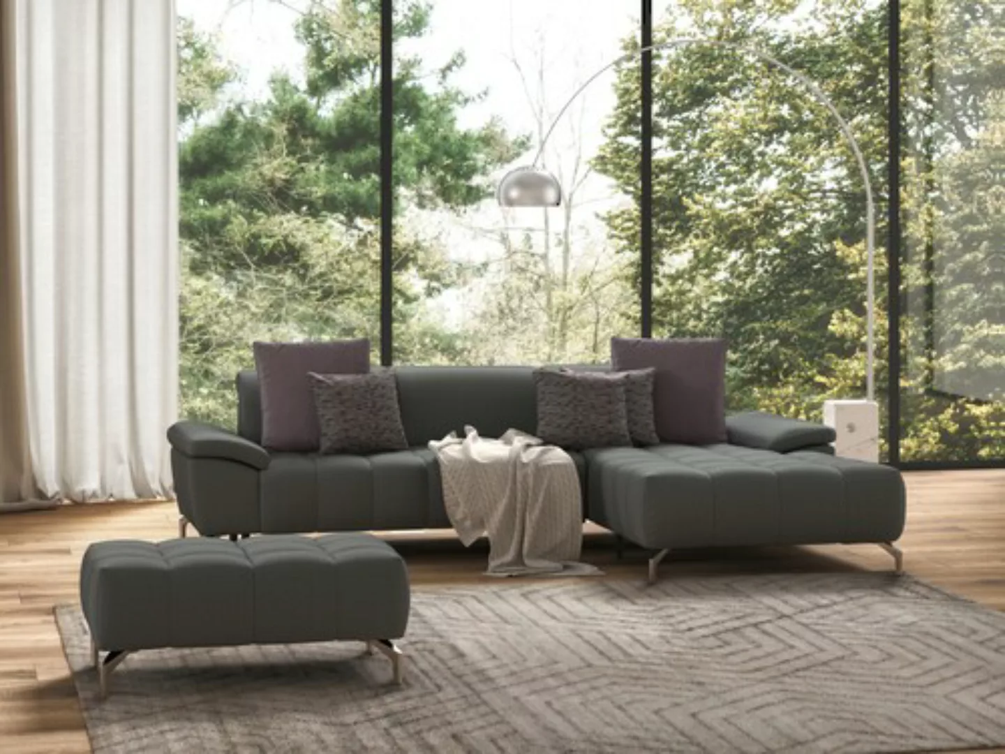 sit&more Ecksofa »Cool L-Form«, wahlweise mit Kopfteilverstellung und Vorzi günstig online kaufen