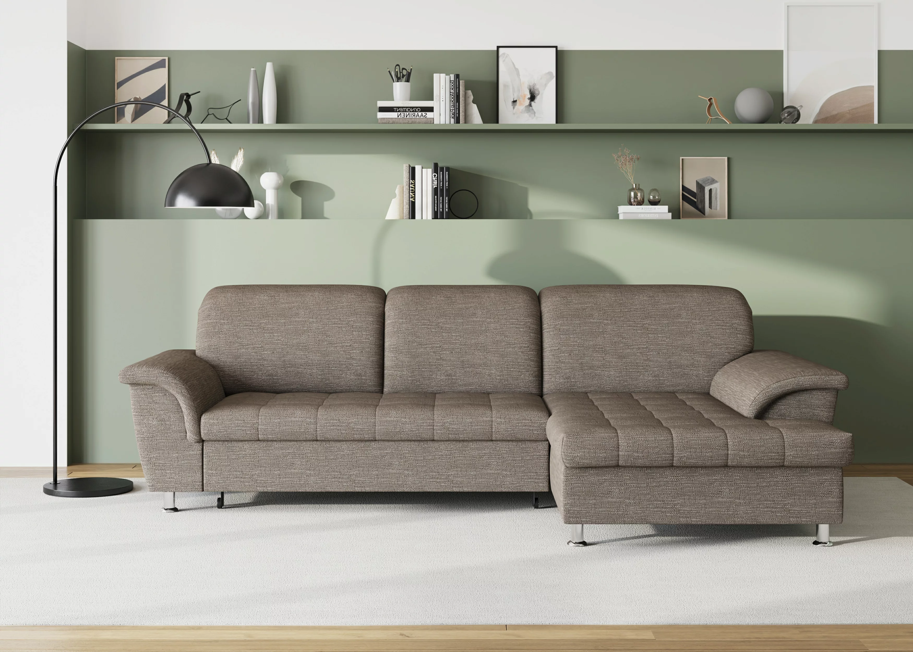 DOMO collection Ecksofa Franzi Steppung im Sitzbereich B7T/H: 278/162/80 cm günstig online kaufen