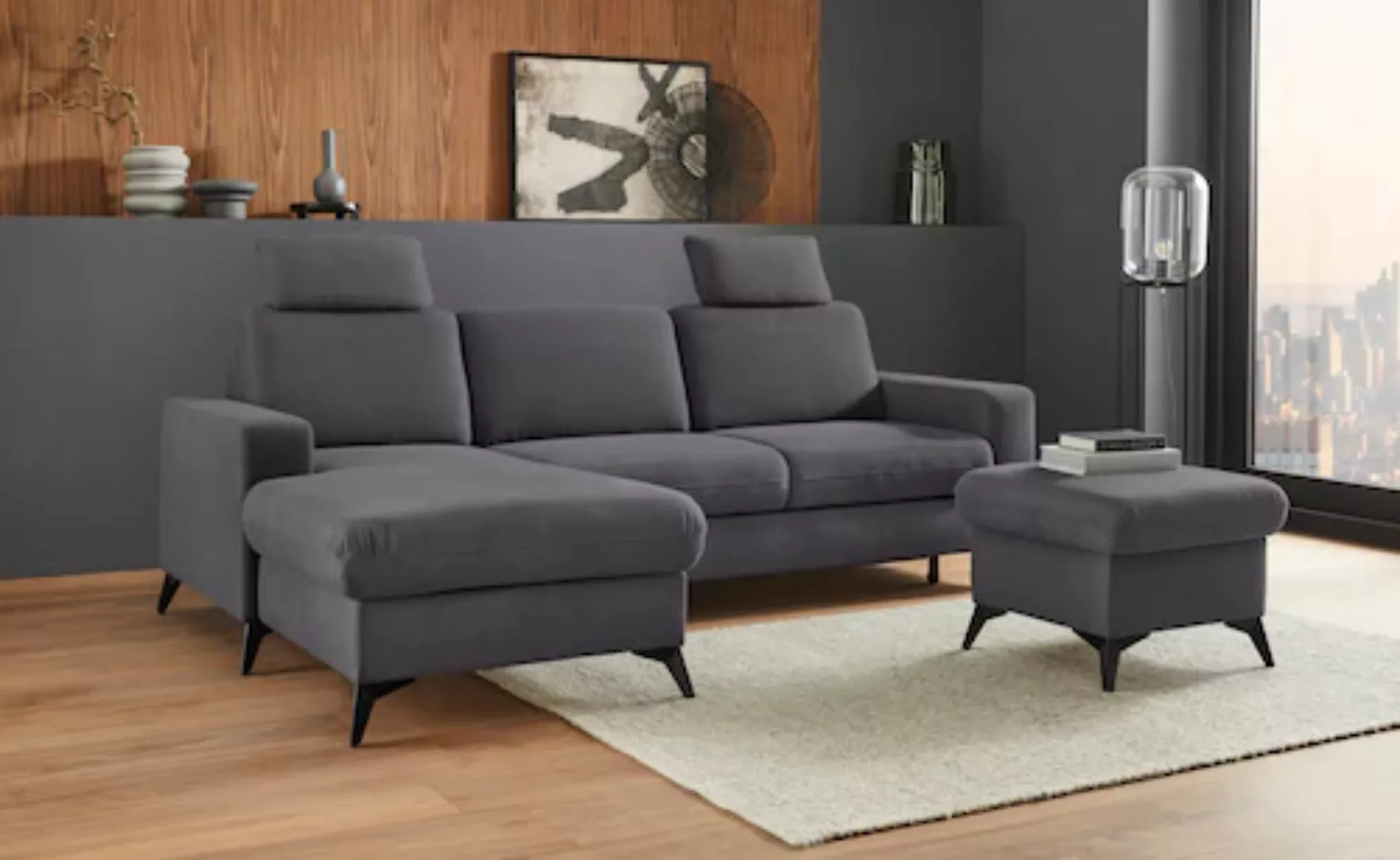 Places of Style Ecksofa Lolland L-Form, Wahlweise mit Bettfunktion und Bett günstig online kaufen