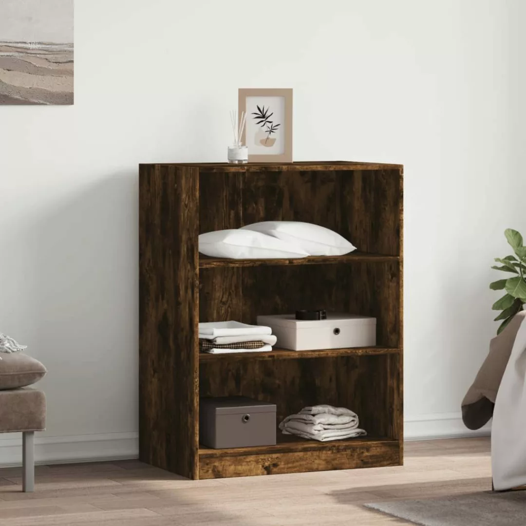 vidaXL Kleiderständer Kleiderschrank Räuchereiche 77x48x102 cm günstig online kaufen