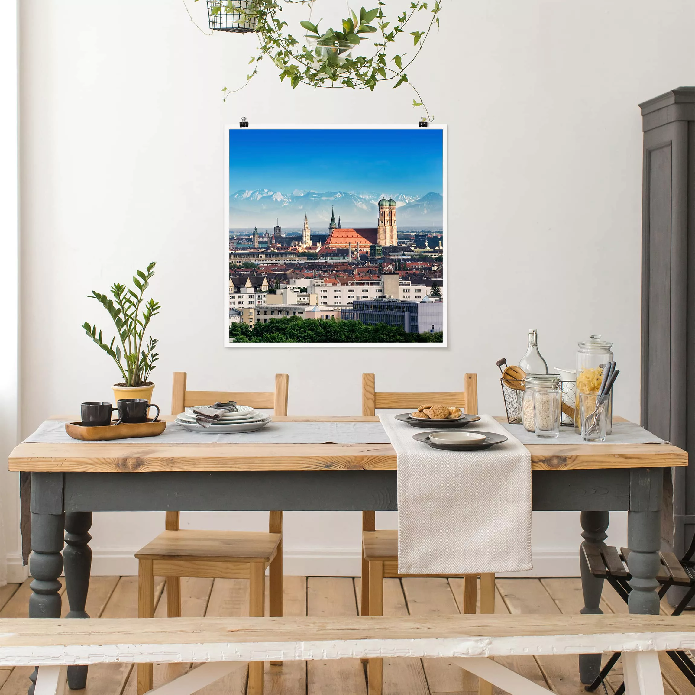 Poster Architektur & Skyline - Quadrat München günstig online kaufen