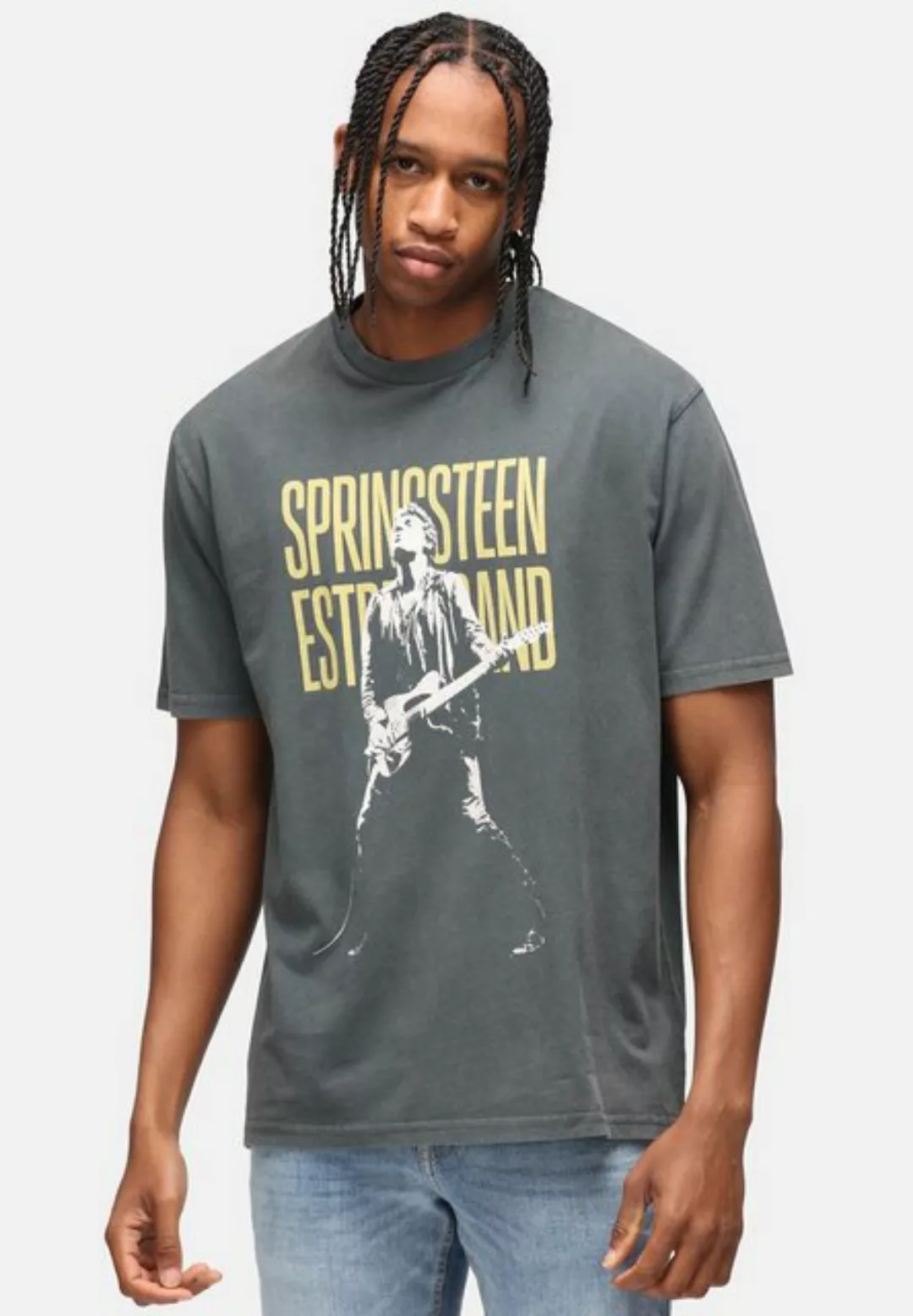 Recovered T-Shirt Bruce Springsteen Guitar Washed Relaxed GOTS zertifiziert günstig online kaufen