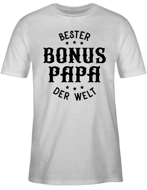 Shirtracer T-Shirt Bester Bonus Papa der Welt Vatertag Geschenk für Papa günstig online kaufen