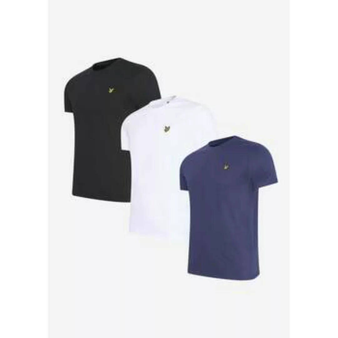 Lyle & Scott  T-Shirts & Poloshirts Lyle and Scott 3 Pack crewneck T-shirts günstig online kaufen