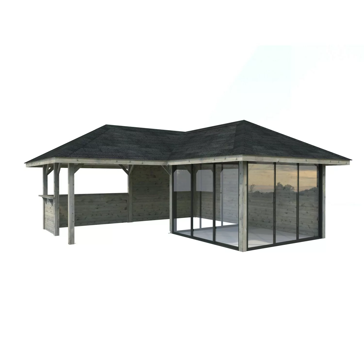 Palmako Pavillon Bianca Set210 Slide Grau Tauchgrundiert 588 cm x 588 cm FS günstig online kaufen