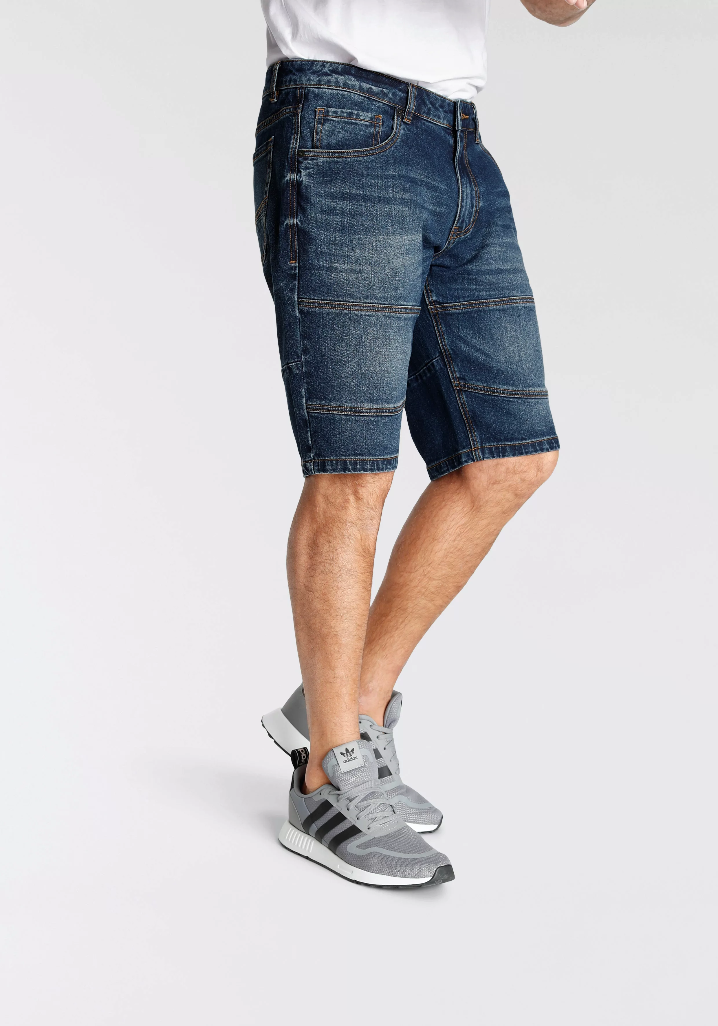 H.I.S Jeansbermudas entspannte Passform, gerader Beinschnitt, modische Wash günstig online kaufen