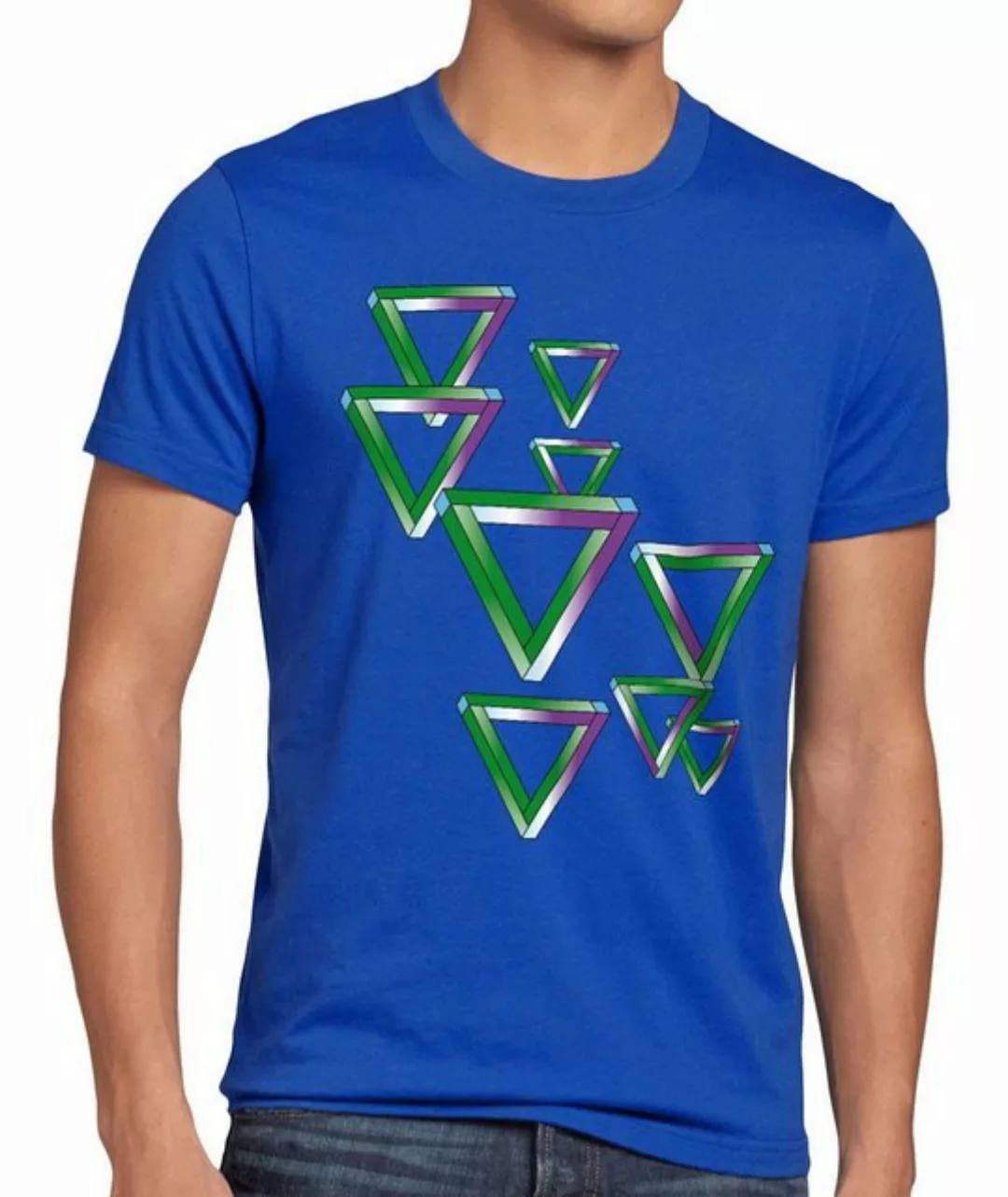 style3 Print-Shirt Herren T-Shirt Triangles Sheldon big cooper theory bang günstig online kaufen