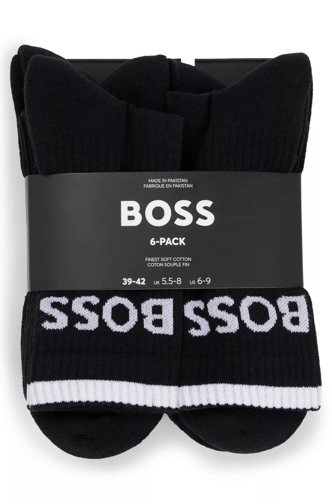 BOSS Businesssocken "6P QS Stripe CC", (Packung, 6 Paar, 6er), mit BOSS Sch günstig online kaufen