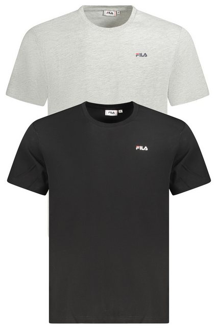 Fila T-Shirt Doppelpack Herren T-Shirts in Schwarz/Grau – günstig online kaufen