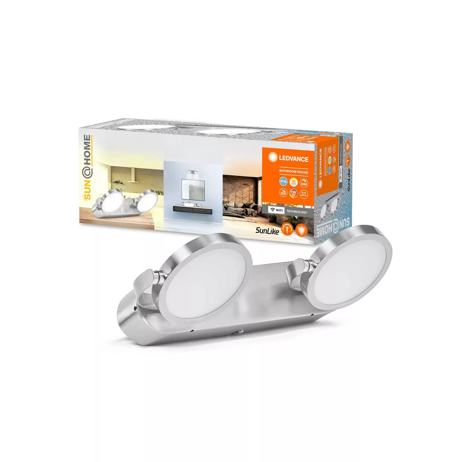 Ledvance Badezimmerleuchte Sun@Home Smart+ Badezimmer Silber Ø 30 cm günstig online kaufen