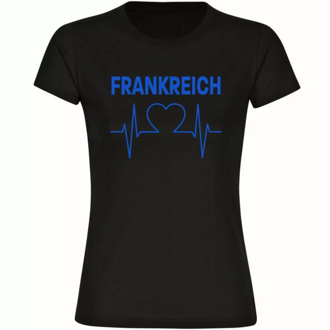 multifanshop T-Shirt Damen Frankreich - Herzschlag - Frauen günstig online kaufen